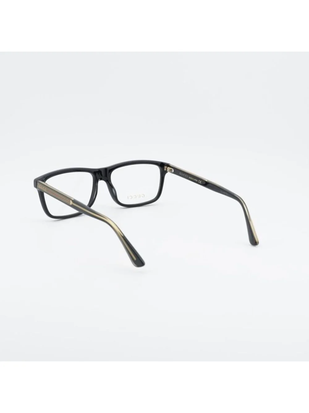 Gucci GG0384O 001 Eyeglasses Black 55mm Rectangle Frame